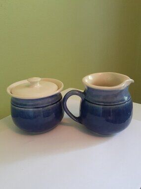 Vintage Northwind Stoneware Canada Cream and Sugar Set